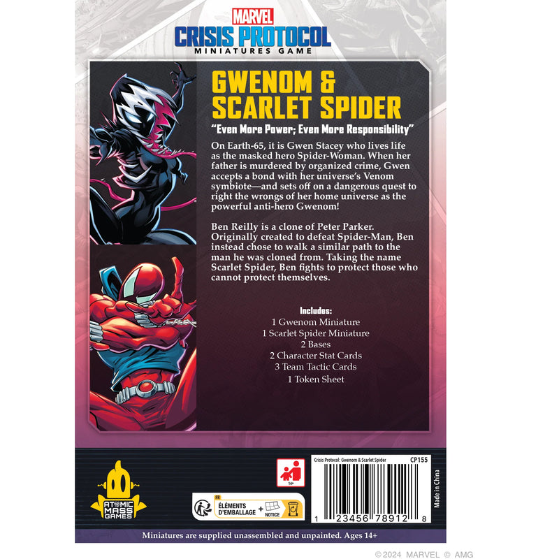 Marvel Crisis Protocol - Gwenom and Scarlet Spider-Ashdown Gaming