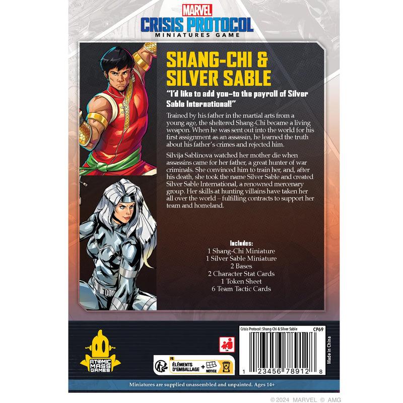 Marvel Crisis Protocol - Shang Chi and Silver Sable-Ashdown Gaming