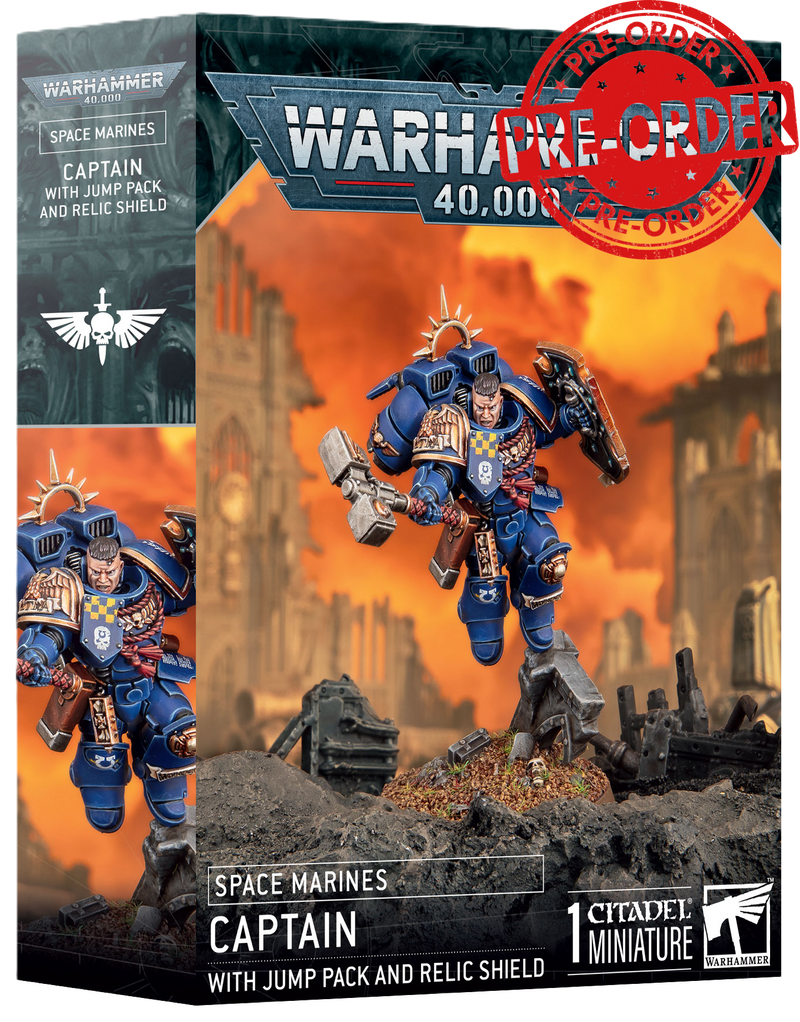 Space Marines - Captain with Jump Pack and Relic Shield-Boxed Set-Ashdown Gaming