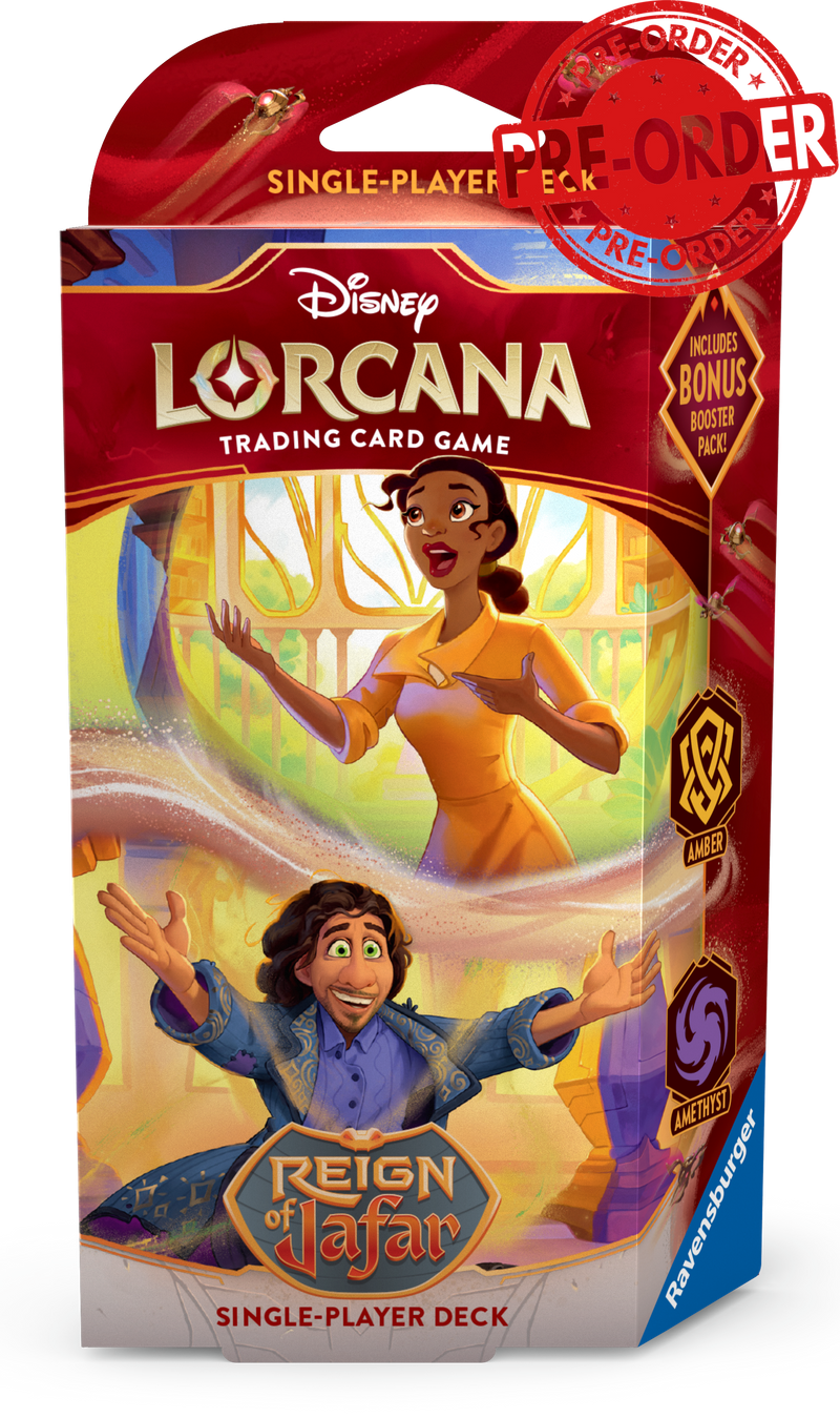 Disney Lorcana: Reign of Jafar - Starter Deck: Tiana and Bruno-Collectible Trading Cards-Ashdown Gaming