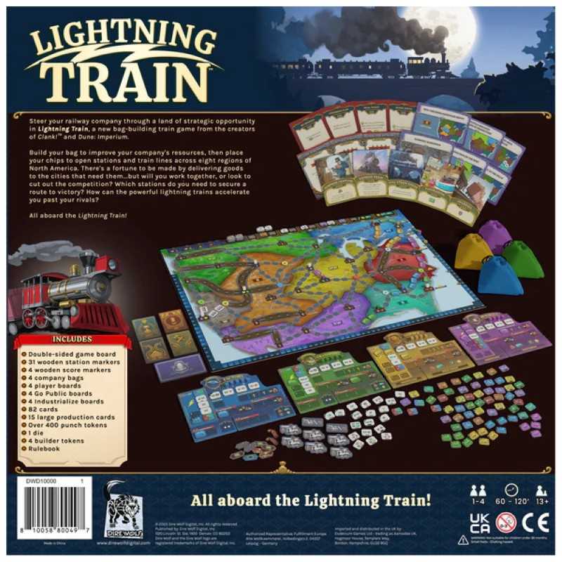 Lightning Train-Board Game-Ashdown Gaming
