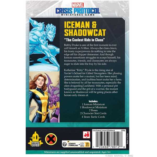 Marvel Crisis Protocol - Iceman and Shadowcat-Ashdown Gaming