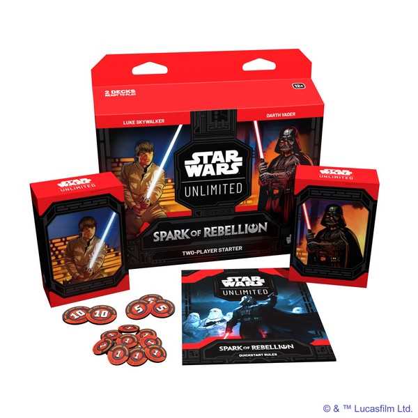 Star Wars Unlimited - Spark of Rebellion: Two Player Starter-Collectible Trading Cards-Ashdown Gaming