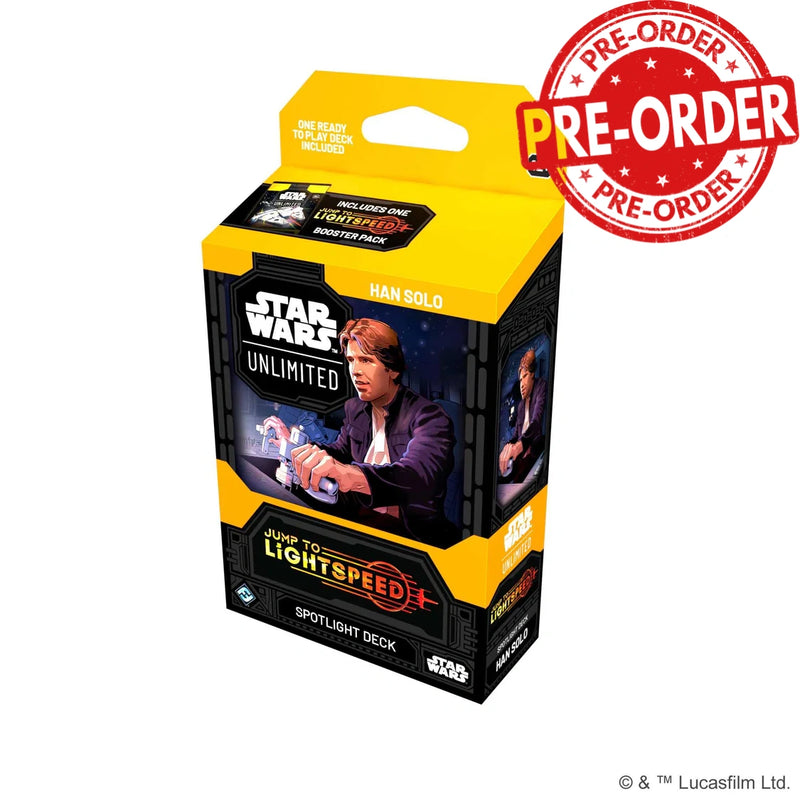 Star Wars Unlimited - Jump to Lightspeed: Spotlight Deck Han Solo-Collectible Trading Cards-Ashdown Gaming