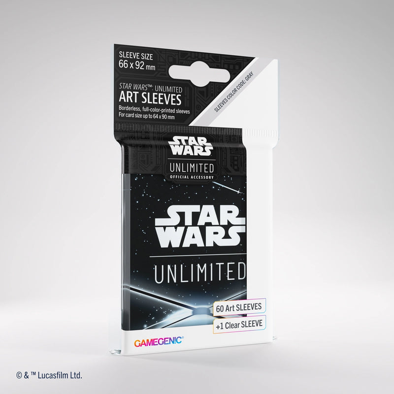 Star Wars Unlimited - Art Sleeves: Space Black-Collectible Trading Cards-Ashdown Gaming