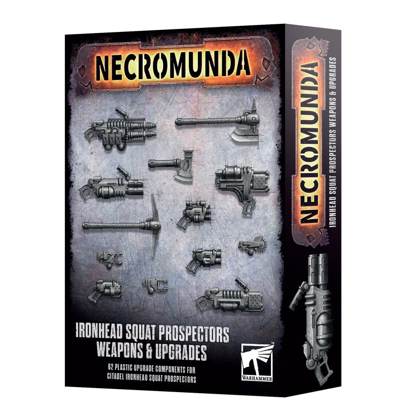 Necromunda - Ironhead Squat Prospectors Weaponms and Upgrades-Boxed Set-Ashdown Gaming