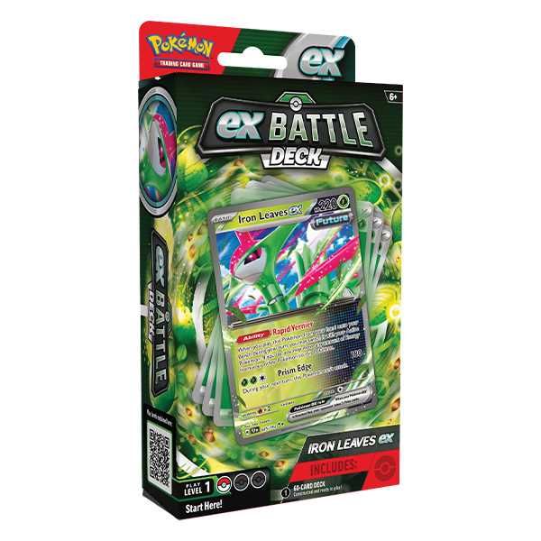 Pokemon TCG: Iron Leaves Ex Battledeck-Collectible Trading Cards-Ashdown Gaming