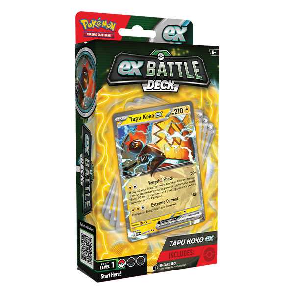 Pokemon TCG: Tapu Koko Ex Battledeck-Collectible Trading Cards-Ashdown Gaming