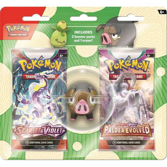Pokemon TCG: Back to School Eraser Blister-Collectible Trading Cards-Ashdown Gaming