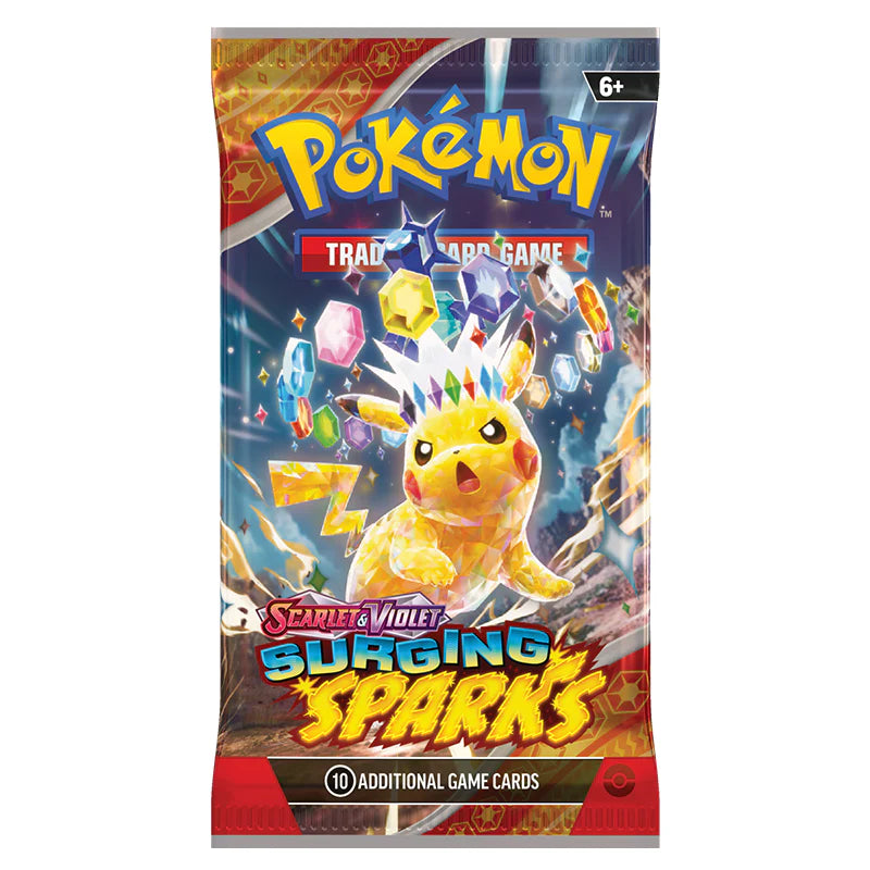 Pokemon TCG: Scarlet and Violet 8 Surging Sparks - Booster Pack-Collectible Trading Cards-Ashdown Gaming