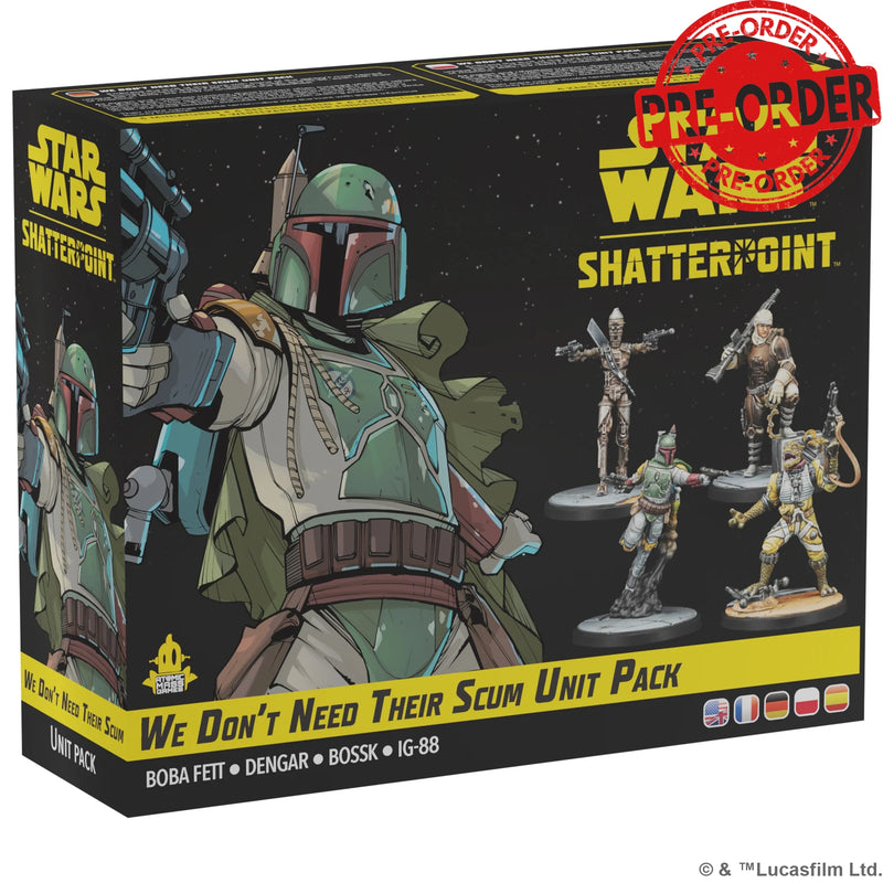 Star Wars Shatterpoint: We Don't Need Their Scum Squad Pack-Boxed Set-Ashdown Gaming