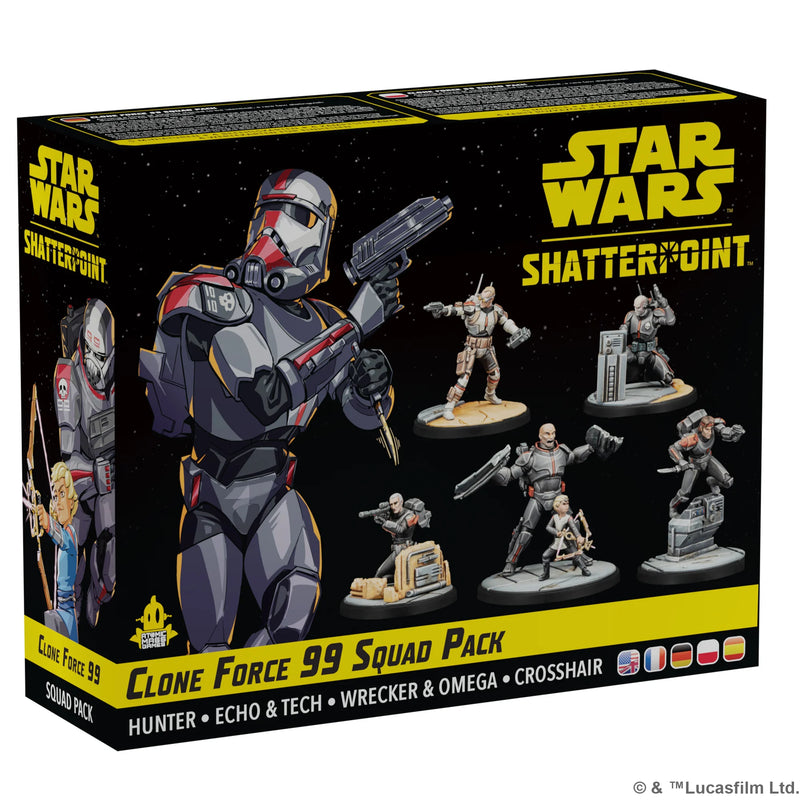 Star Wars Shatterpoint: Clone Force 99 Squad Pack-Boxed Set-Ashdown Gaming