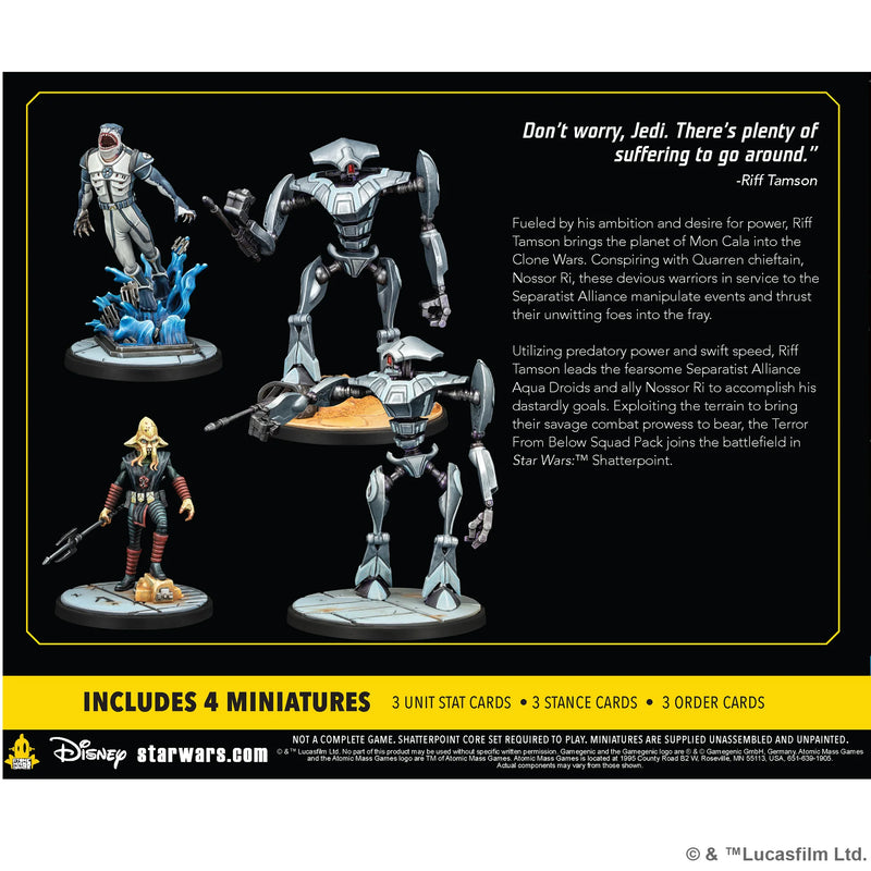 Star Wars Shatterpoint: Terror from Below Squad Pack-Boxed Set-Ashdown Gaming