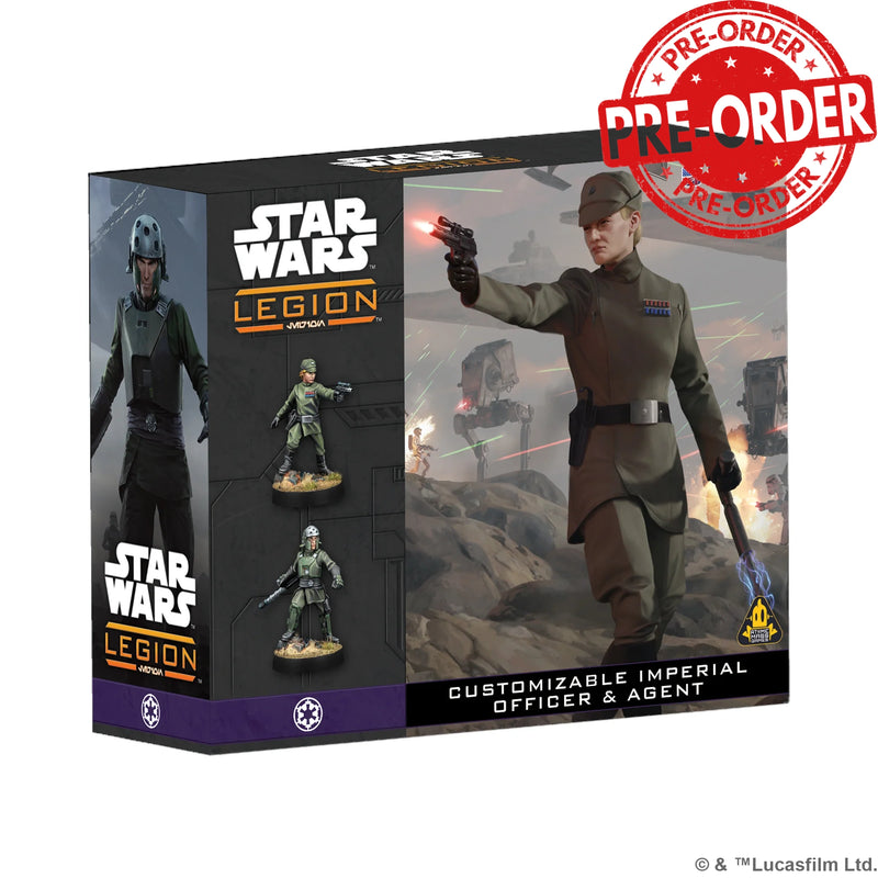 Star Wars Legion: Customizable Imperial Officer & Agent-Commander-Ashdown Gaming