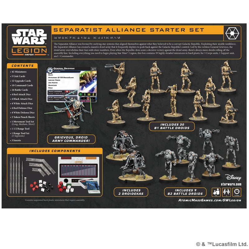 Star Wars Legion: Sepratist Alliance Starter Set-Commander-Ashdown Gaming