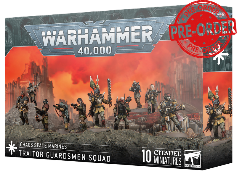 Chaos Space Marines - Traitor Guardsmen Squad-Boxed Set-Ashdown Gaming