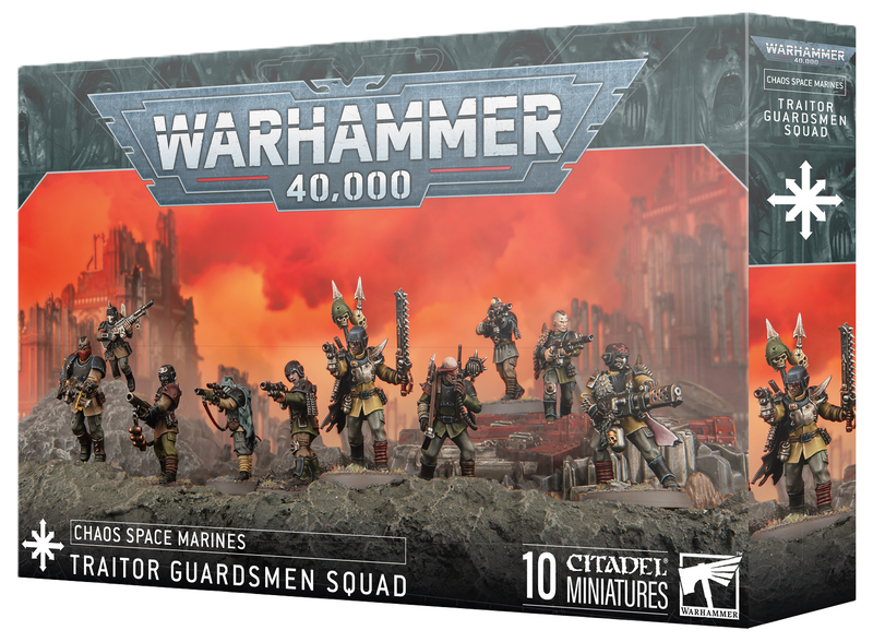 Chaos Space Marines - Traitor Guardsmen Squad-Boxed Set-Ashdown Gaming