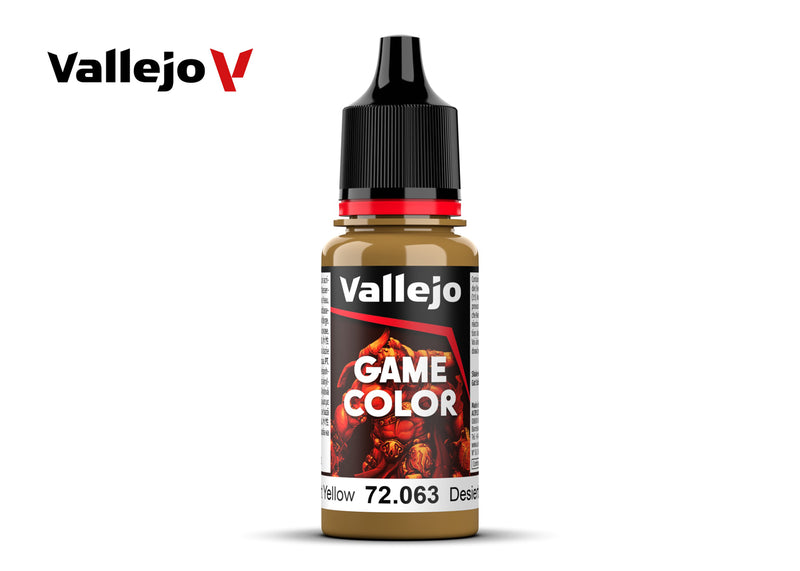 Vallejo Game Color: Desert Yellow (18ml)-Paint-Ashdown Gaming