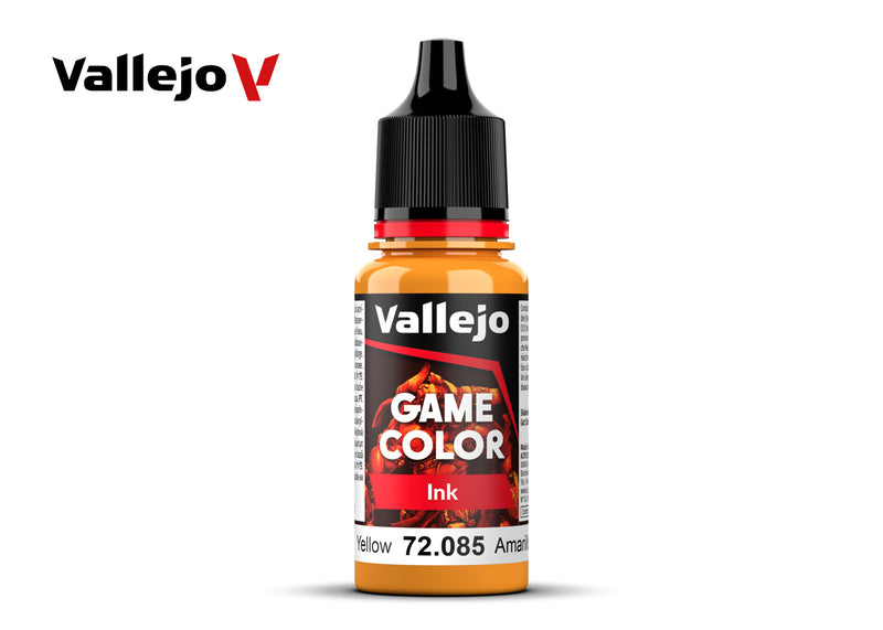 Vallejo Game Ink: Yellow (18ml)-Paint-Ashdown Gaming