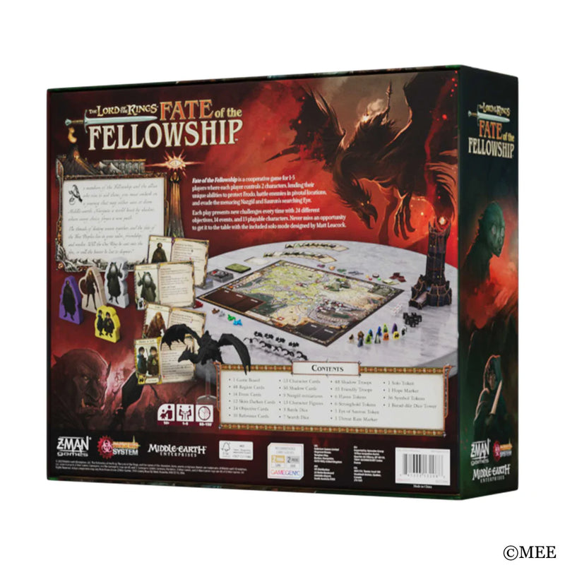 The Lord of the Rings - Fate of the Fellowship-Board Game-Ashdown Gaming
