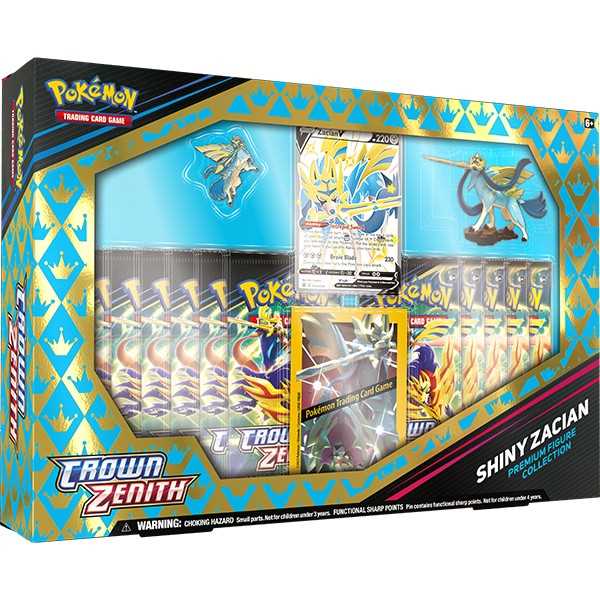 Pokémon TCG: Sword and Shield 12.5 Crown Zenith - Premium Figure Collection Zacian-Collectible Trading Cards-Ashdown Gaming