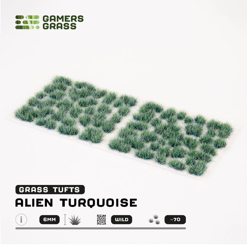 Gamers Grass - 6mm Tuft: Alien Turquoise Wild-Ashdown Gaming