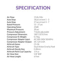 Gaahleri GTS-06 Serenair Mini Air Compressor and Airbrush