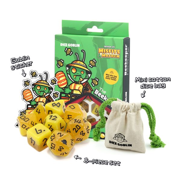 Dice Goblin - The Beekeeper Dice Pack-Dice-Ashdown Gaming