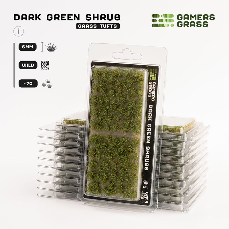 Gamers Grass - Dark Green Shrubs-Ashdown Gaming
