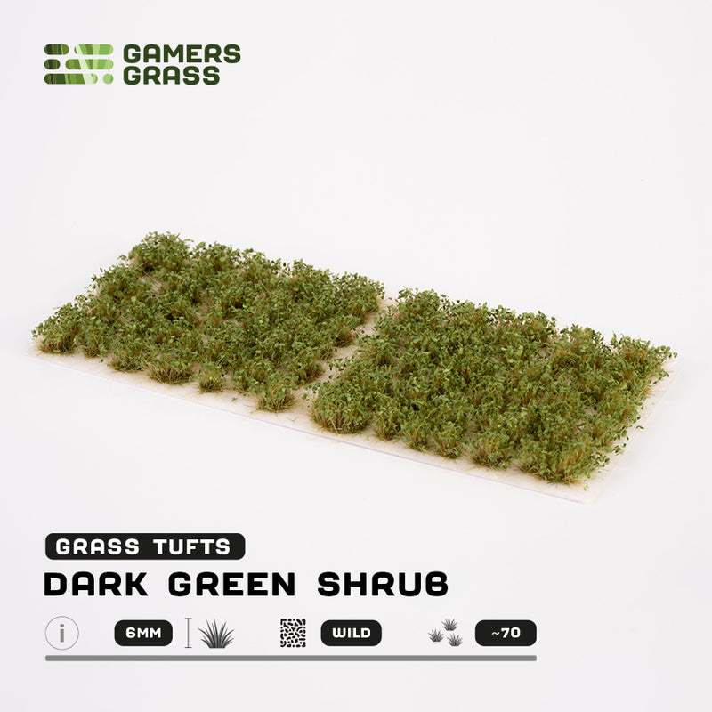 Gamers Grass - Dark Green Shrubs-Ashdown Gaming