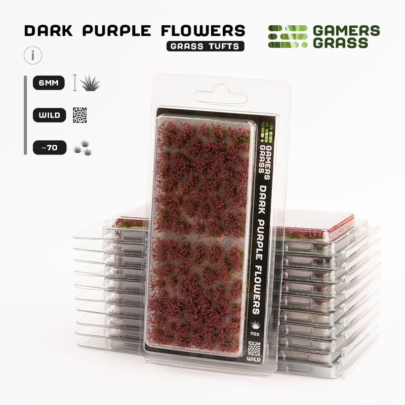 Gamers Grass - Dark Purple Flowers-Ashdown Gaming