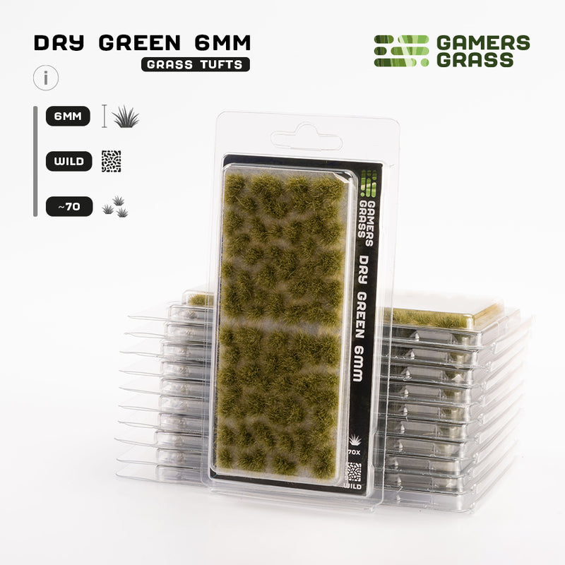 Gamers Grass - 6mm Tuft: Dry Green Wild-Ashdown Gaming