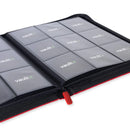 Vault X Exo Tec 9 Pocket Zip Binder - Fire Red-Binder-Ashdown Gaming