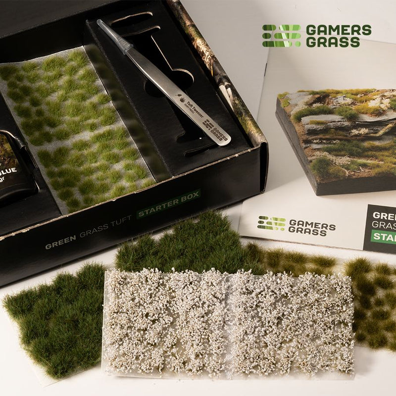 Gamers Grass - Green Grass Tufts Starter Box-Ashdown Gaming