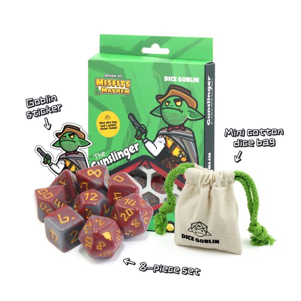 Dice Goblin - The Gunslinger Dice Pack-Dice-Ashdown Gaming