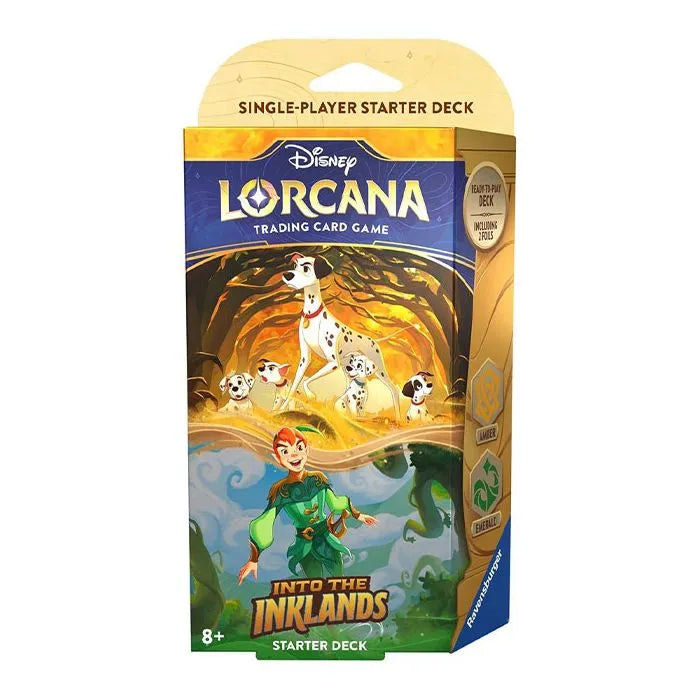 Disney Lorcana: Into The Inklands - Starter Deck: Pongo and Peter Pan-Collectible Trading Cards-Ashdown Gaming