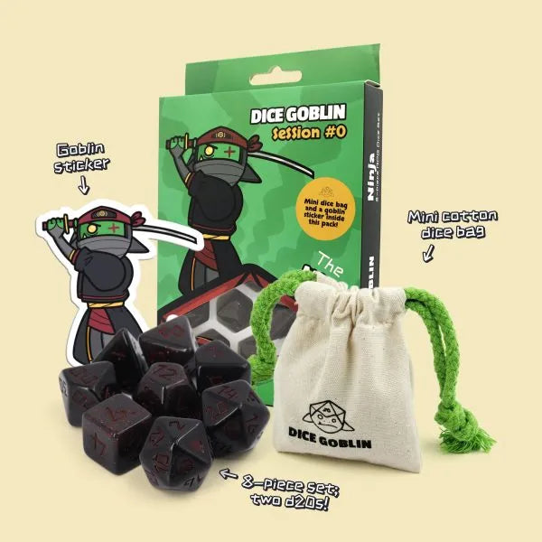 Dice Goblin - The Ninja Dice Pack-Dice-Ashdown Gaming