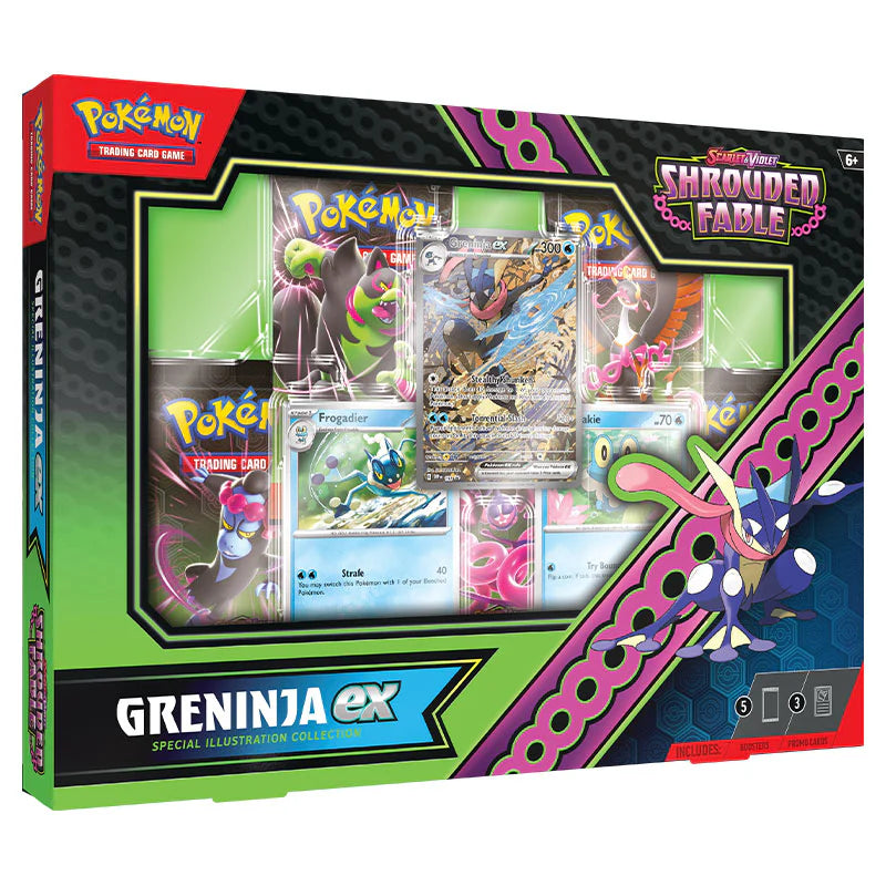 Pokemon TCG: Scarlet and Violet 6.5 Shrouded Fable Greninja ex Box-Collectible Trading Cards-Ashdown Gaming