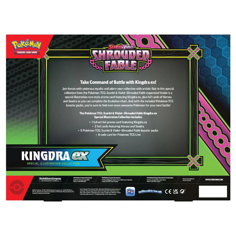 Pokemon TCG: Scarlet and Violet 6.5 Shrouded Fable KIngdra ex Box-Collectible Trading Cards-Ashdown Gaming