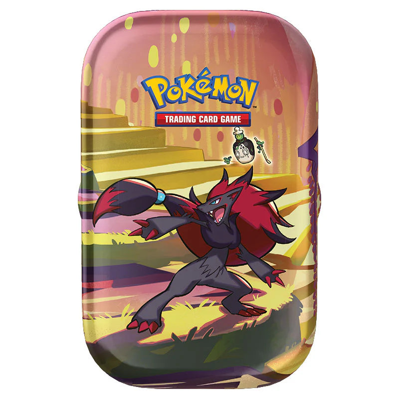 Pokemon TCG: Scarlet and Violet 6.5 Shrouded Fable Mini Tin: Zoroark-Collectible Trading Cards-Ashdown Gaming