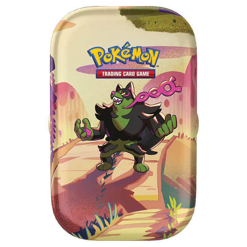 Pokemon TCG: Scarlet and Violet 6.5 Shrouded Fable Mini Tin: Okidogi-Collectible Trading Cards-Ashdown Gaming