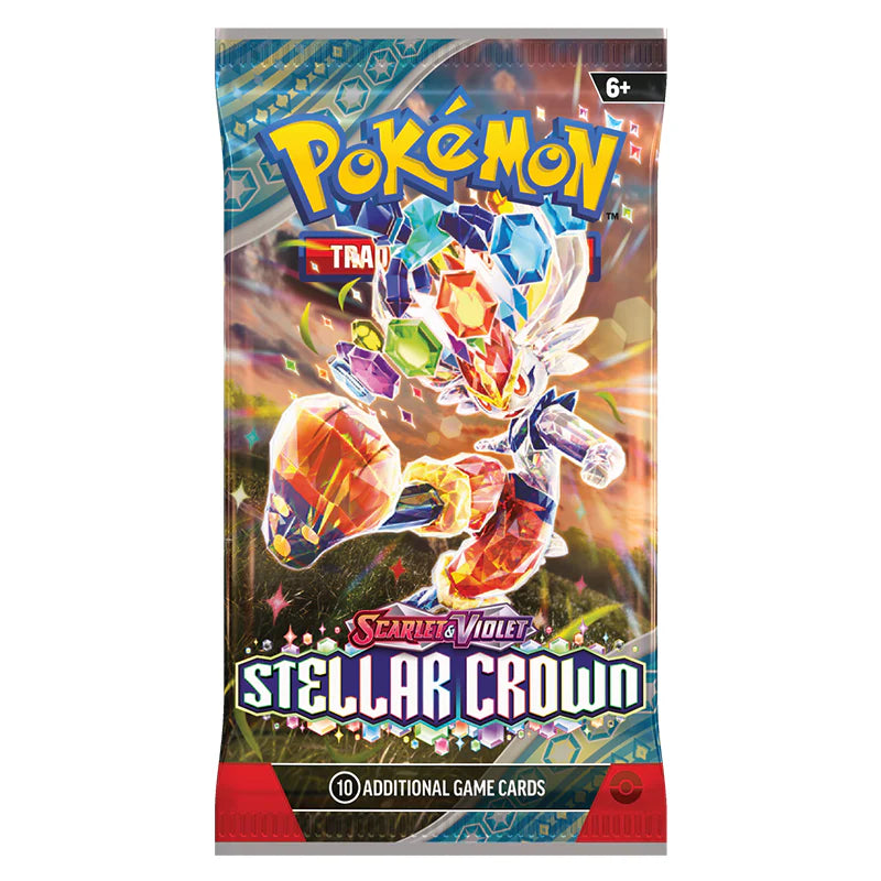 Pokemon TCG: Scarlet and Violet 7 Stellar Crown - Booster Pack-Collectible Trading Cards-Ashdown Gaming