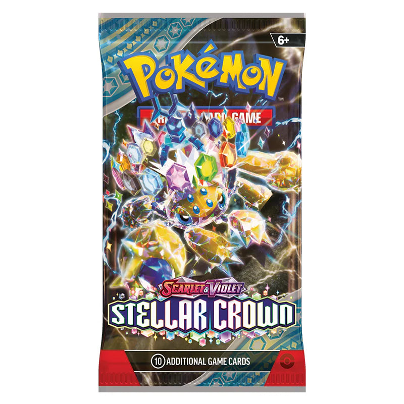 Pokemon TCG: Scarlet and Violet 7 Stellar Crown - Booster Pack-Collectible Trading Cards-Ashdown Gaming