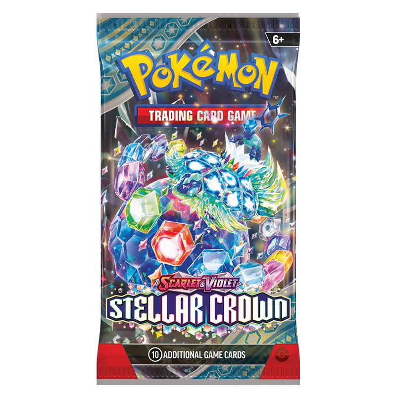 Pokemon TCG: Scarlet and Violet 7 Stellar Crown - Booster Pack-Collectible Trading Cards-Ashdown Gaming