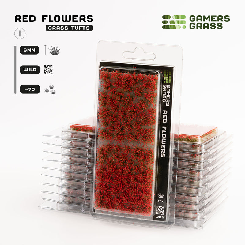 Gamers Grass - Red Flowers-Ashdown Gaming