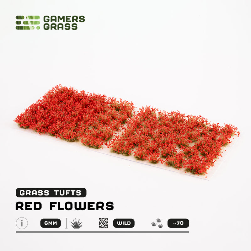 Gamers Grass - Red Flowers-Ashdown Gaming