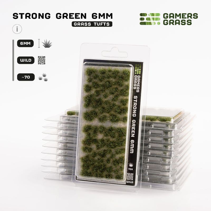 Gamers Grass - 6mm Tuft: Strong Green Wild-Ashdown Gaming