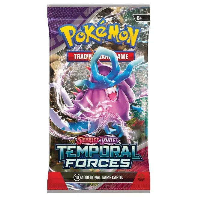 Pokemon TCG: Scarlet and Violet 5 Temporal Forces Booster Pack-Collectible Trading Cards-Ashdown Gaming