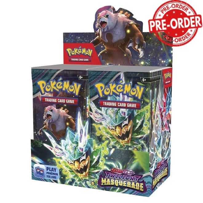 Pokemon TCG: Scarlet and Violet 6 Twilight Masquerade Booster Box-Collectible Trading Cards-Ashdown Gaming