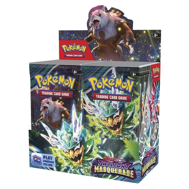 Pokemon TCG: Scarlet and Violet 6 Twilight Masquerade Booster Box-Collectible Trading Cards-Ashdown Gaming